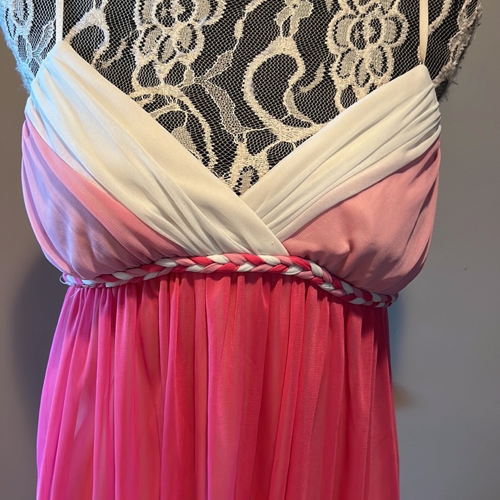 Ruby Rox Pink Chiffon Dress🍭🍭EXCELLENT CONDITION - Picture 2 of 6